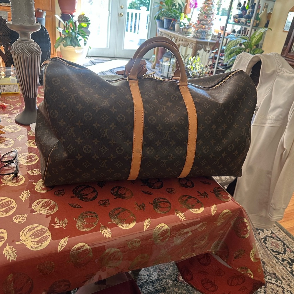 Louis Vuitton Brown Monogram Duffel Bag